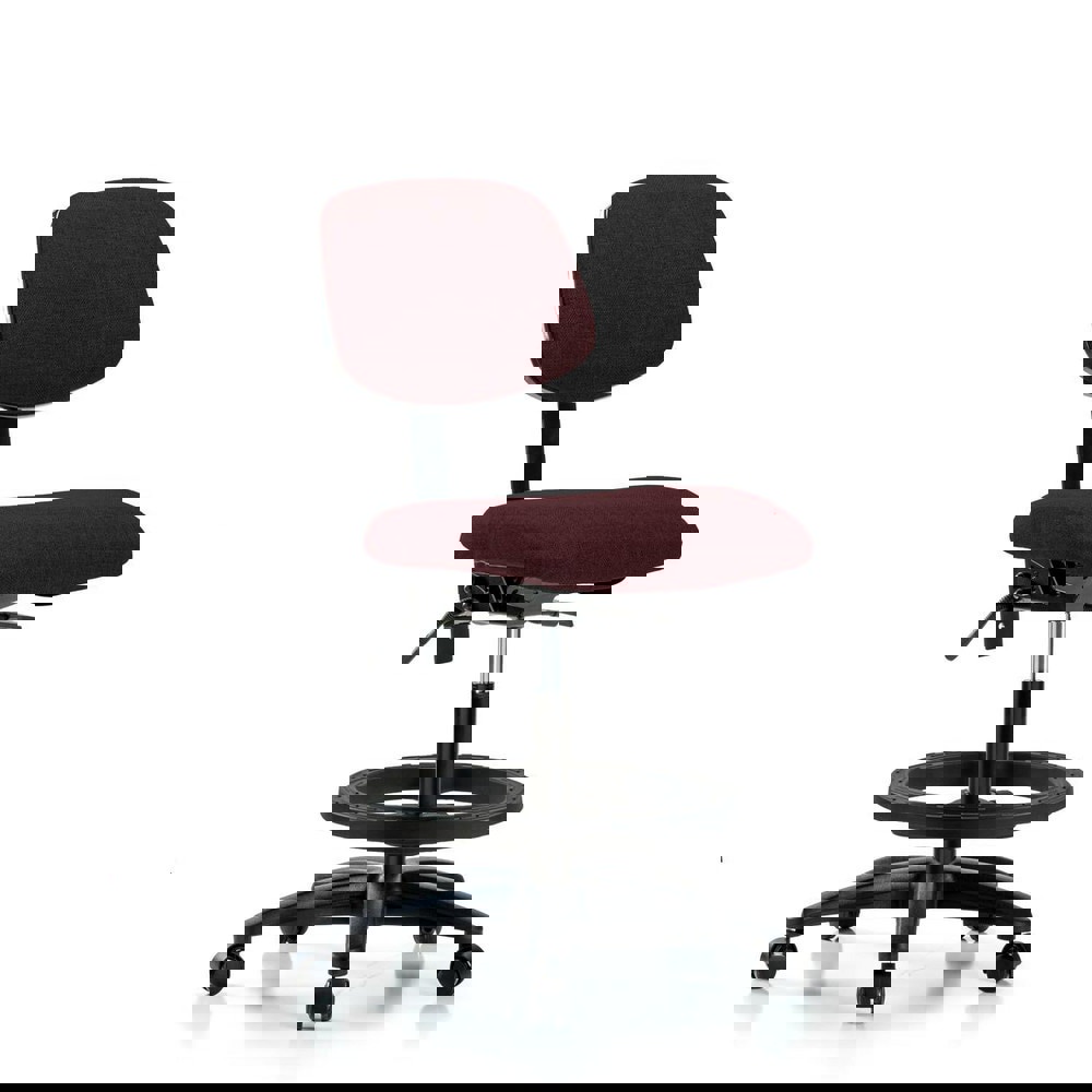 Task Chair: Olefin, Burgundy